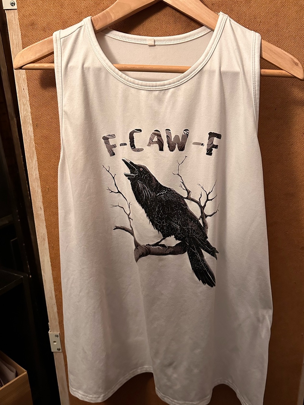 Hilarious crow Tank Top with Black Graphics